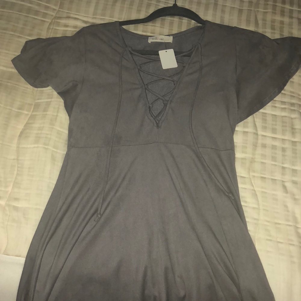 Suede dress